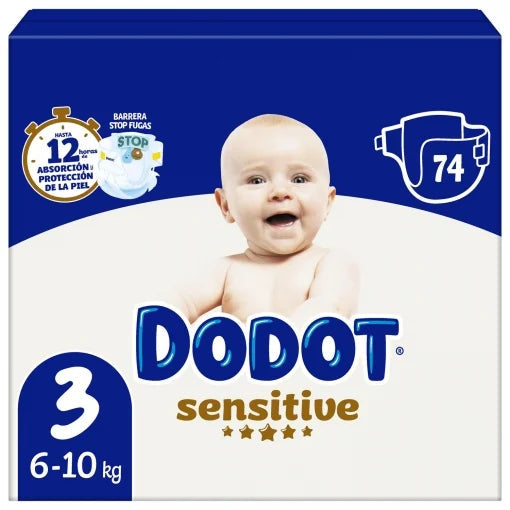 10 PACOTES - FRALDAS Babydot® Sensitive