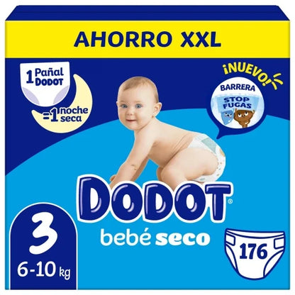 FRALDAS Babydot® Bebé-Seco - Compre 1 e leve 4 em qualquer tamanho