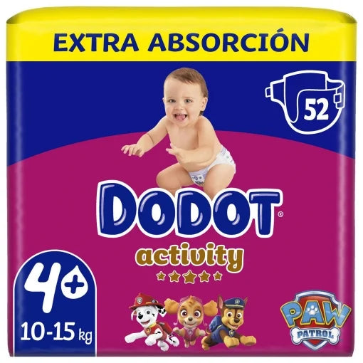 10 PACOTES - FRALDAS Babydot® Activity - TODOS OS TAMANHOS